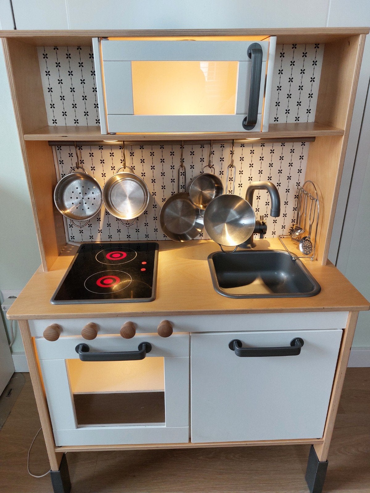 IKEA Duktig Speelkeuken met extra's en verlichting, Ophalen, Zo goed als nieuw