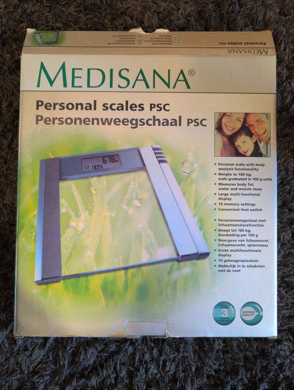Medisana Personenweegschaal PSC met lichaamsanalyse, 1 tot 500 gram, Nieuw, 100 kg of meer, Ophalen of Verzenden