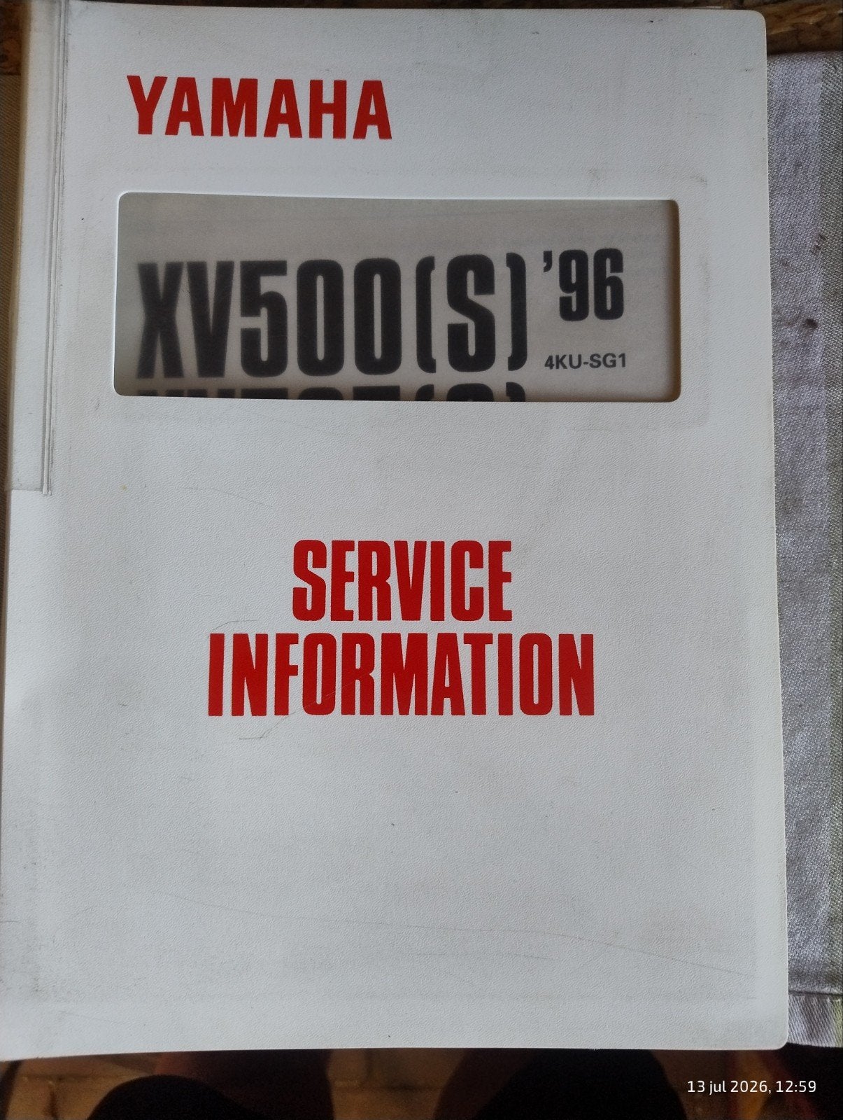 Yamaha XV500(S) XV535(S) Service Informatie '96, Verzenden, Yamaha
