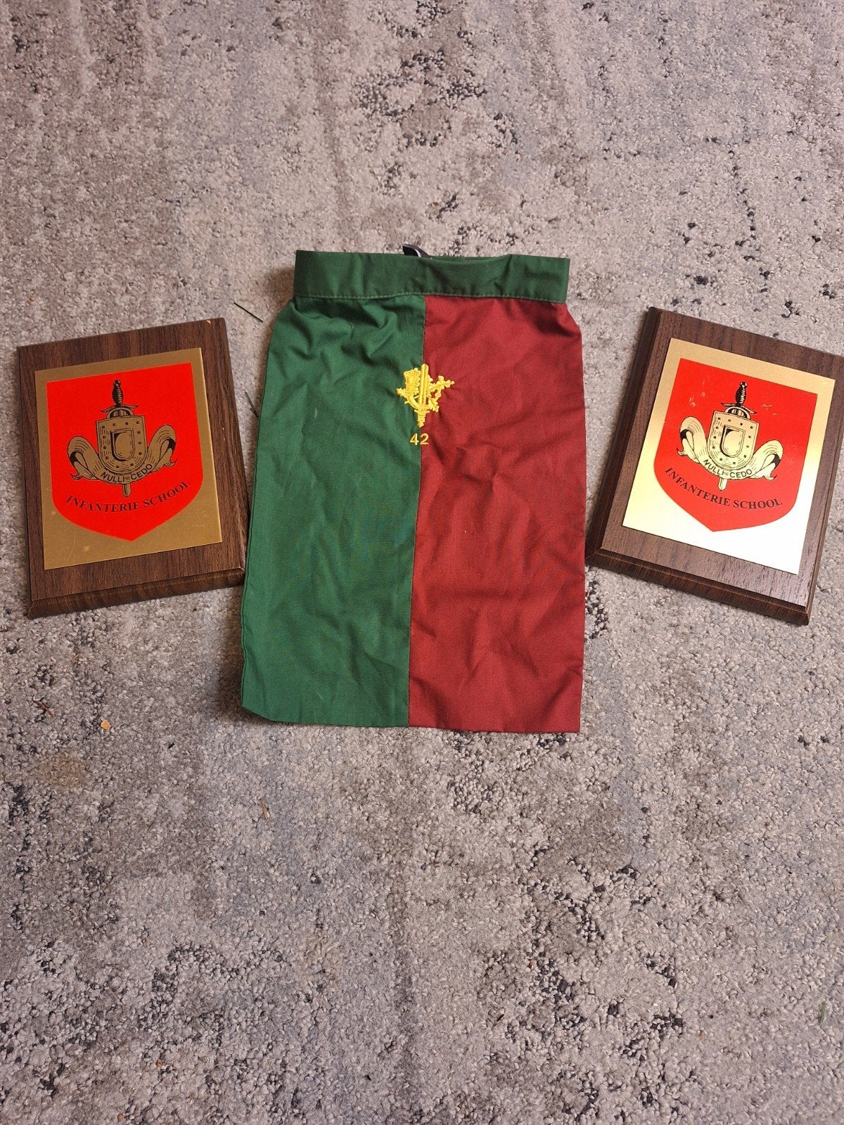 Infanterieschool plaquettes en vlag, Ophalen, Landmacht, Nederland, Overige typen