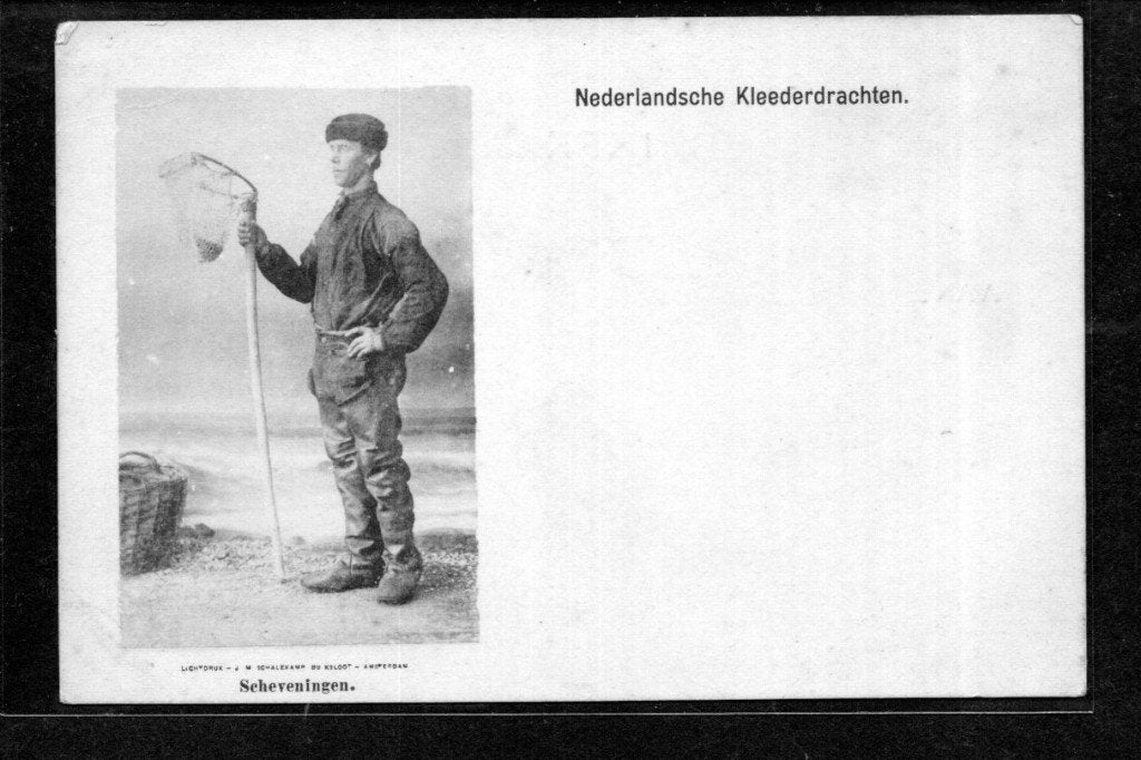 SCHEVENINGEN - Schelpenvisser - Nederlandsche Kleederdracht., Verzenden, Voor 1920, Ongelopen, Klederdracht