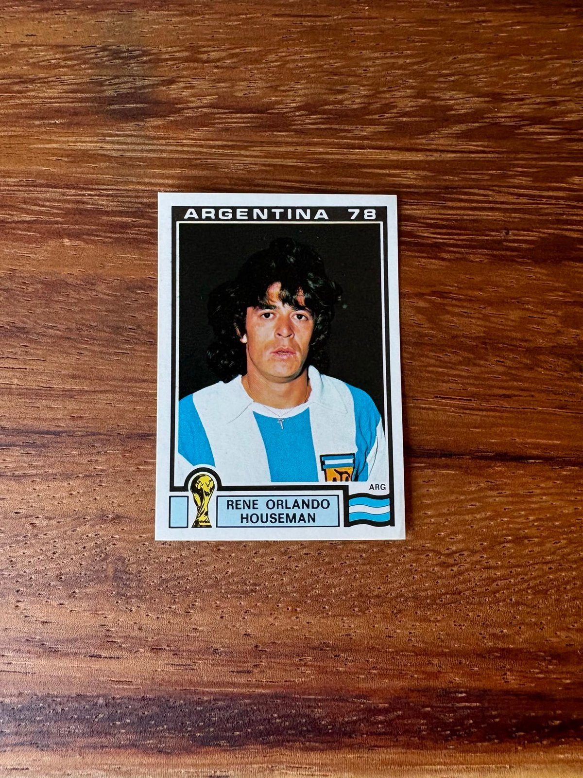 Panini WK 1978 René Orlando Houseman Argentinië, Ophalen of Verzenden, Zo goed als nieuw, Plaatje