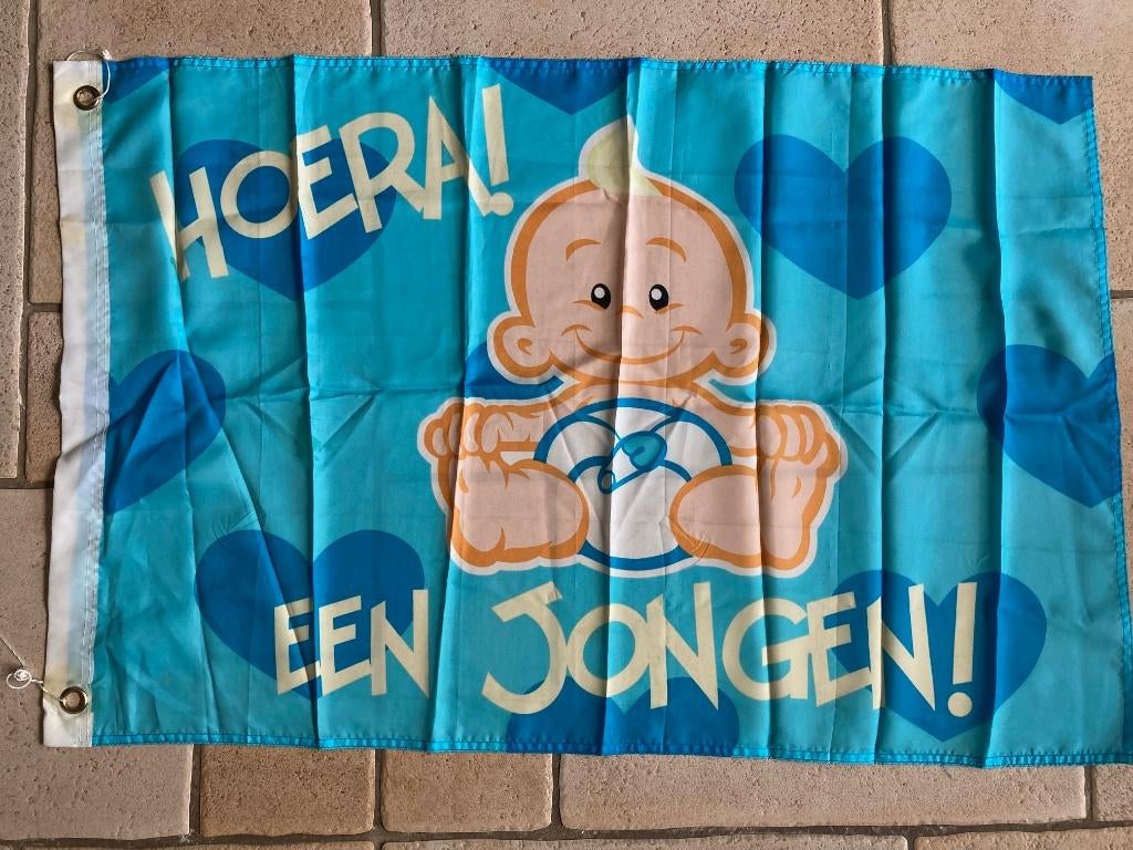 geboorte vlag jongen keuze uit 3 modellen, Ophalen of Verzenden, Nieuw