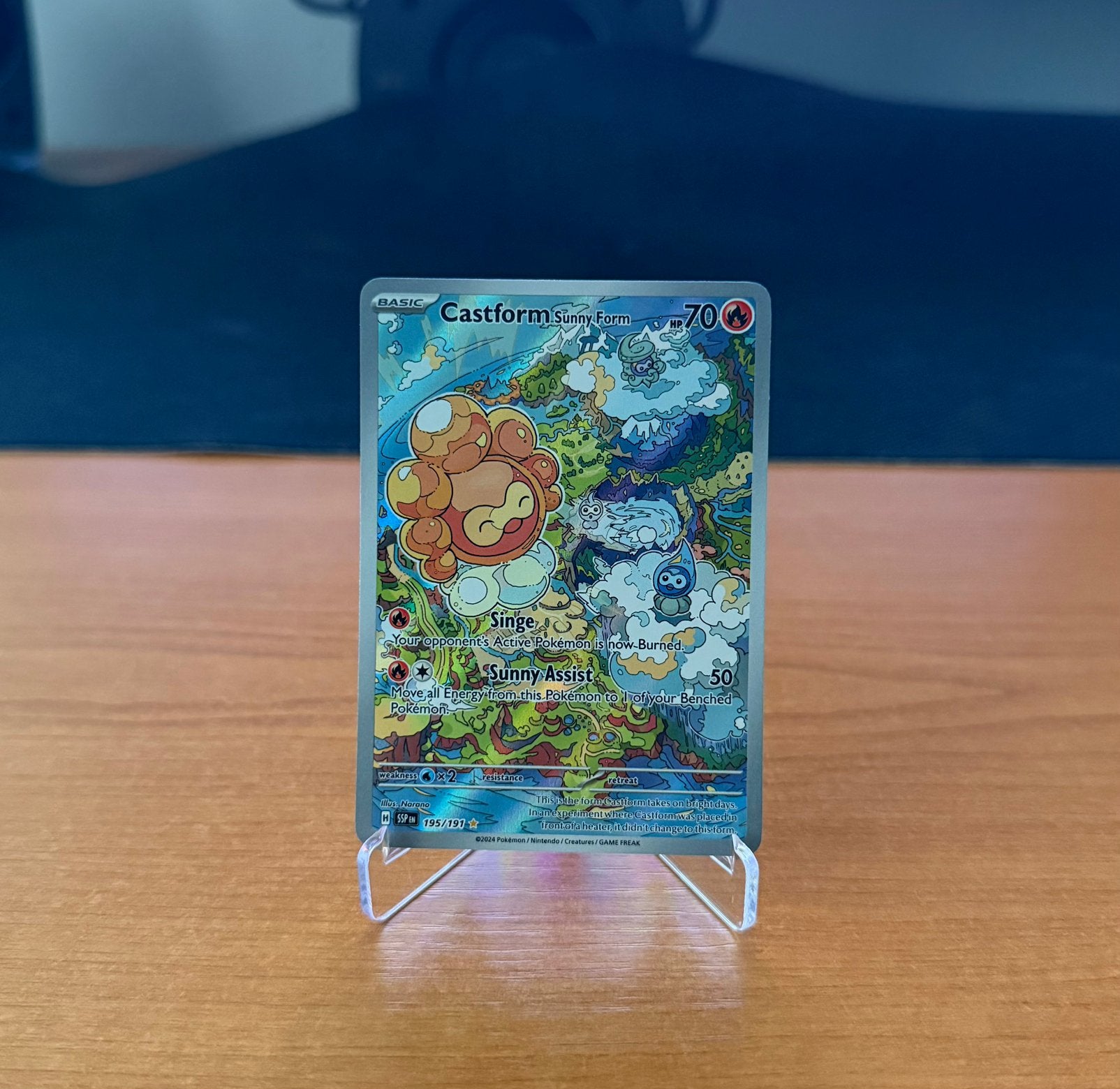 Castform “Sunny Form” | NM | Surging Sparks, Ophalen of Verzenden, Zo goed als nieuw