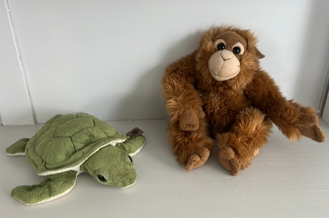 WWF knuffels gorilla en schildpad, Ophalen of Verzenden, Overige typen