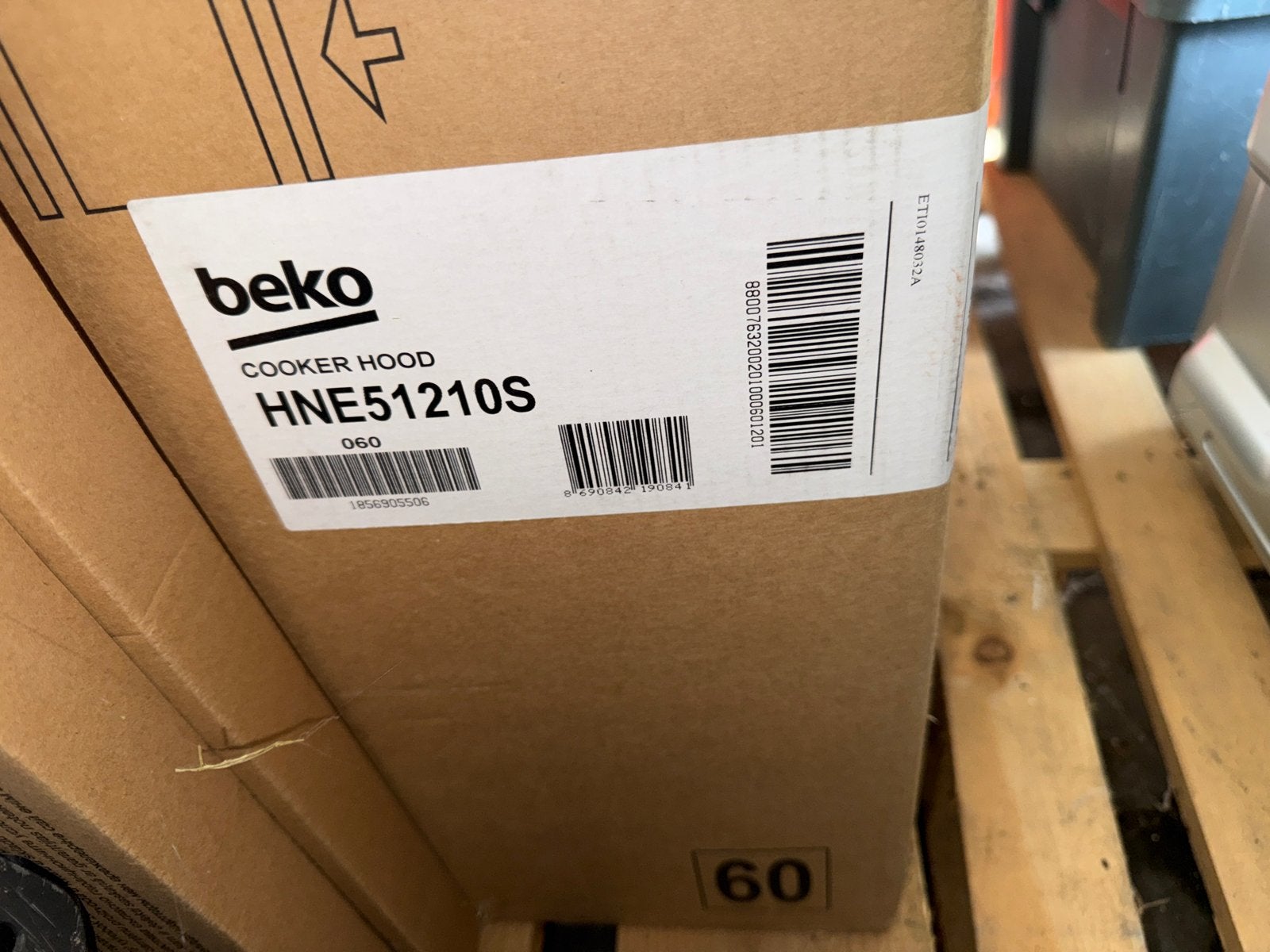 Beko HNE51210S Afzuigkap - Nieuw in doos, Minder dan 200 m³ per uur, Onderbouw afzuigkap, Nieuw, Ophalen of Verzenden