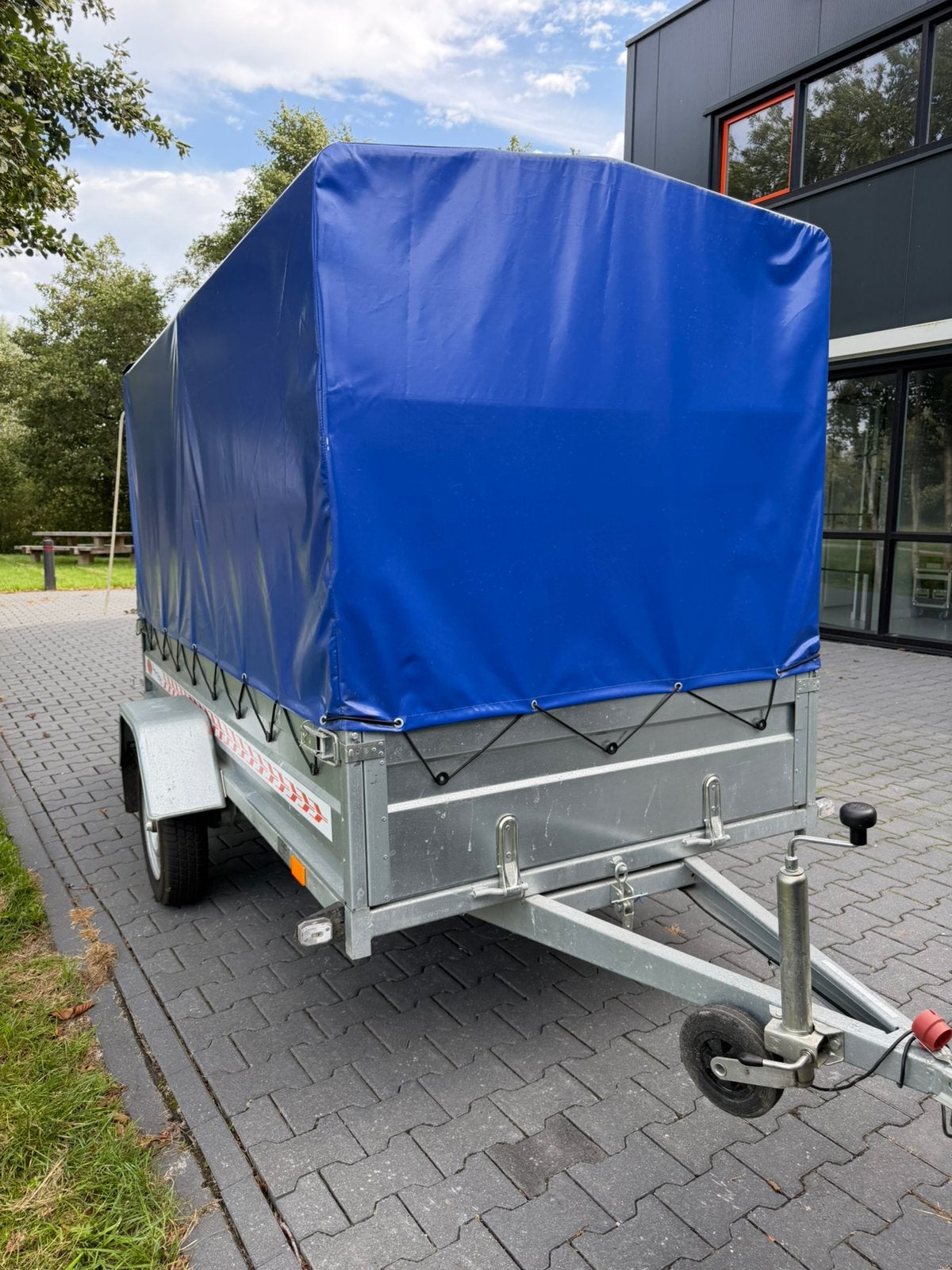 Huif aanhangwagen Boro 266x126cm nieuwstaat 750kg, Auto diversen, Ophalen, Zo goed als nieuw