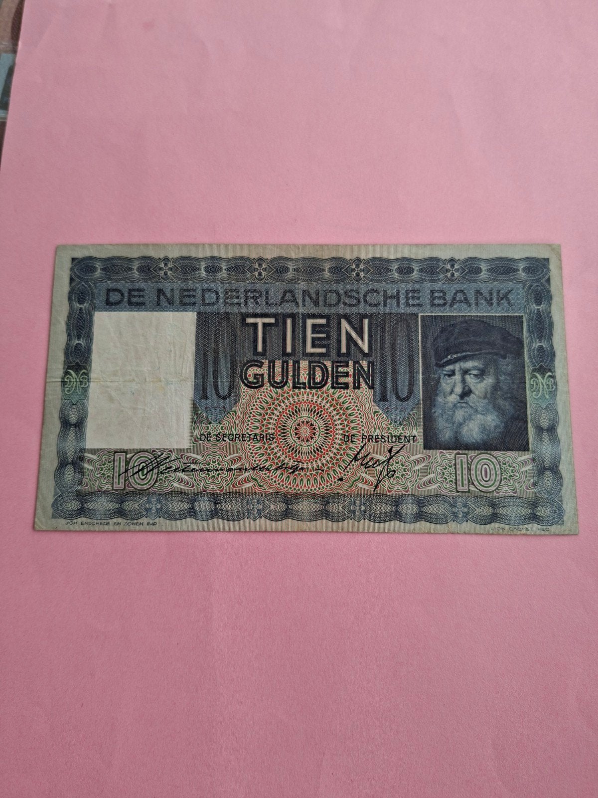 10 gulden Grijsaard uit 1939 in ZF+, Postzegels en Munten, Bankbiljetten | Nederland, Ophalen of Verzenden, 10 gulden, Los biljet