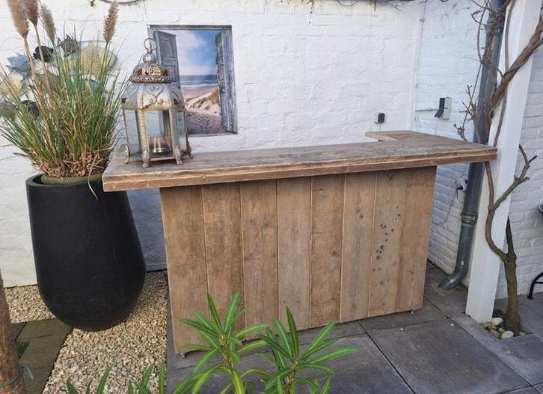 AANBIEDING steigerhout Douglas balie toonbank bar koffie bar, Huis en Inrichting, Ophalen of Verzenden