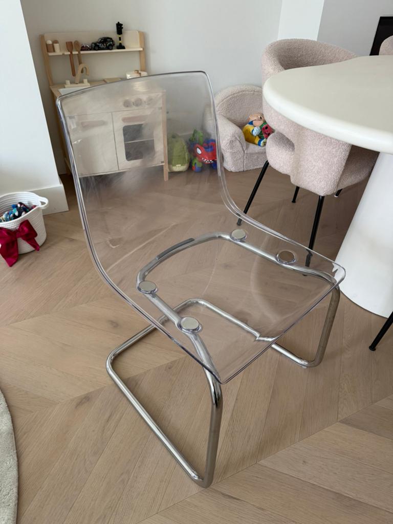 Ikea tobias eetkamerstoel, Huis en Inrichting, Stoelen, Ophalen of Verzenden, Gebruikt, Wit, Eén