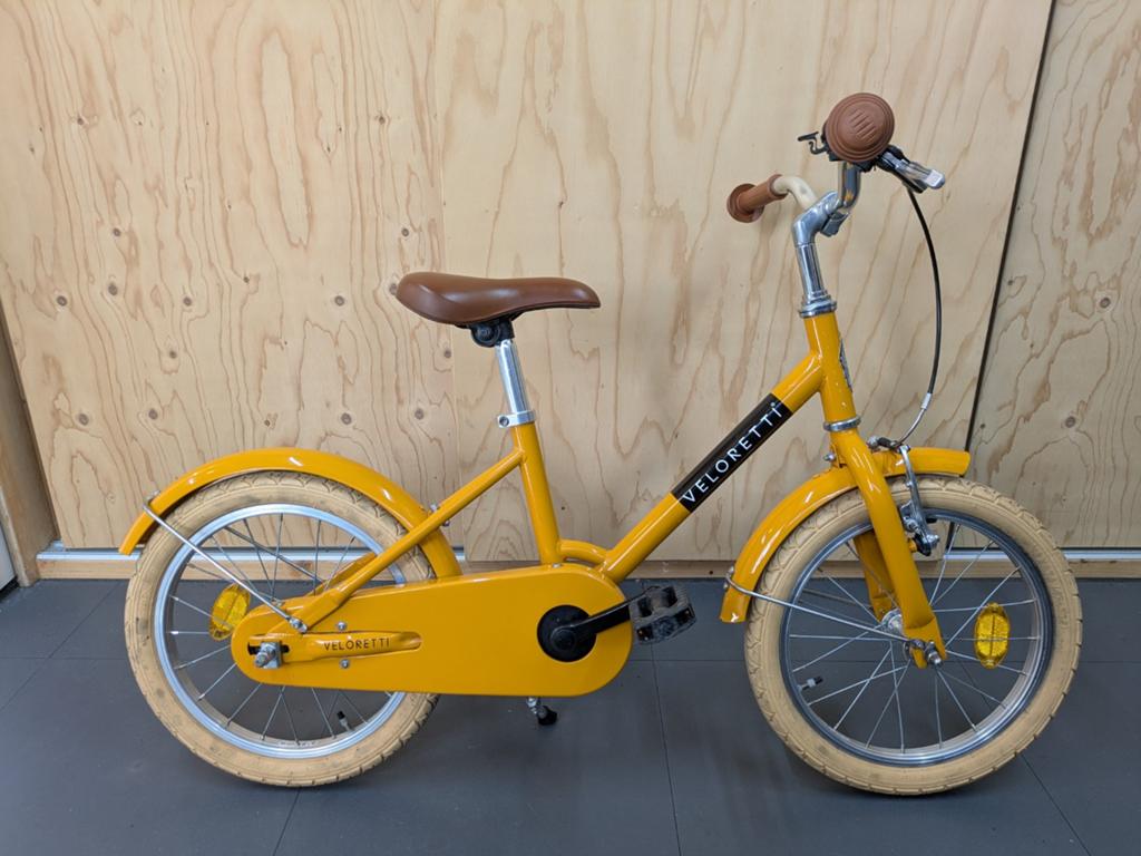 Veloretti Maxi 16 inch kinderfiets Bananarama geel, Ophalen, Terugtraprem, Zijwieltjes, Veloretti