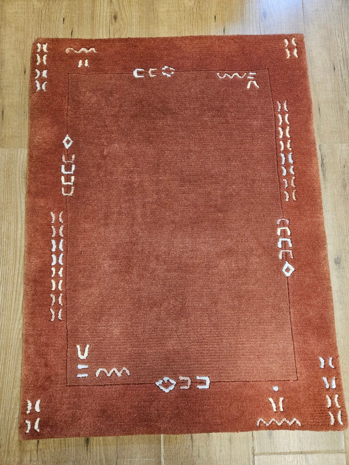 Handgeknoopt oosters tapijt modern design 91x68, Info@SlatsAntiek.nl, 50 tot 100 cm, Perzisch, Vof Slats Antiek