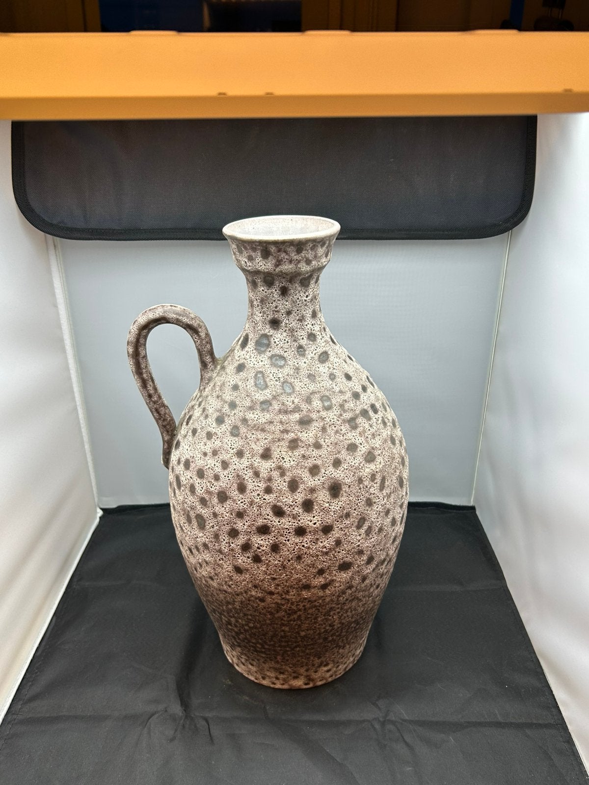 Grote fat lava vloer vaas 42,5 cm hoog, Huis en Inrichting, Ophalen, Zo goed als nieuw, Steen/keramiek, 43 cm