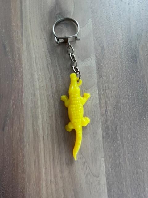 Sleutelhanger Gele krokodil, Ophalen of Verzenden, Gebruikt, Dier of Natuur