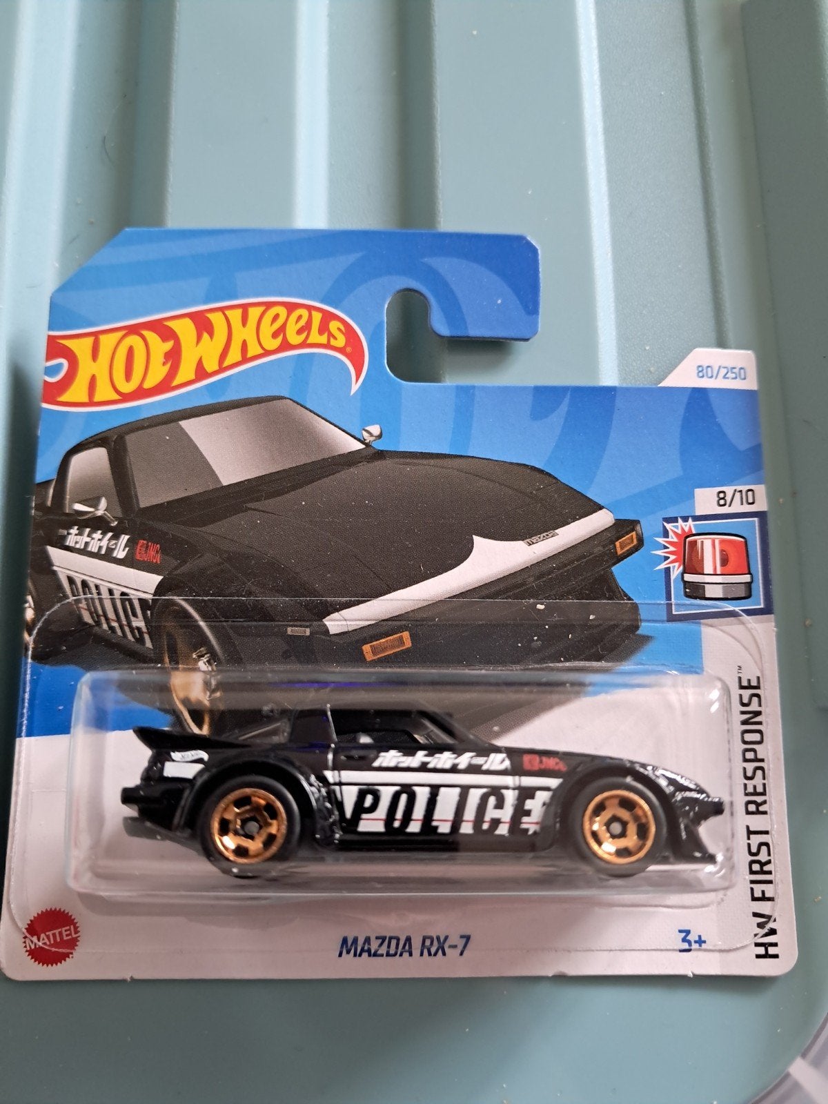Hot Wheels Mazda RX-7 Japan Police zwart nieuw in ovp, Ophalen of Verzenden, Nieuw, Auto