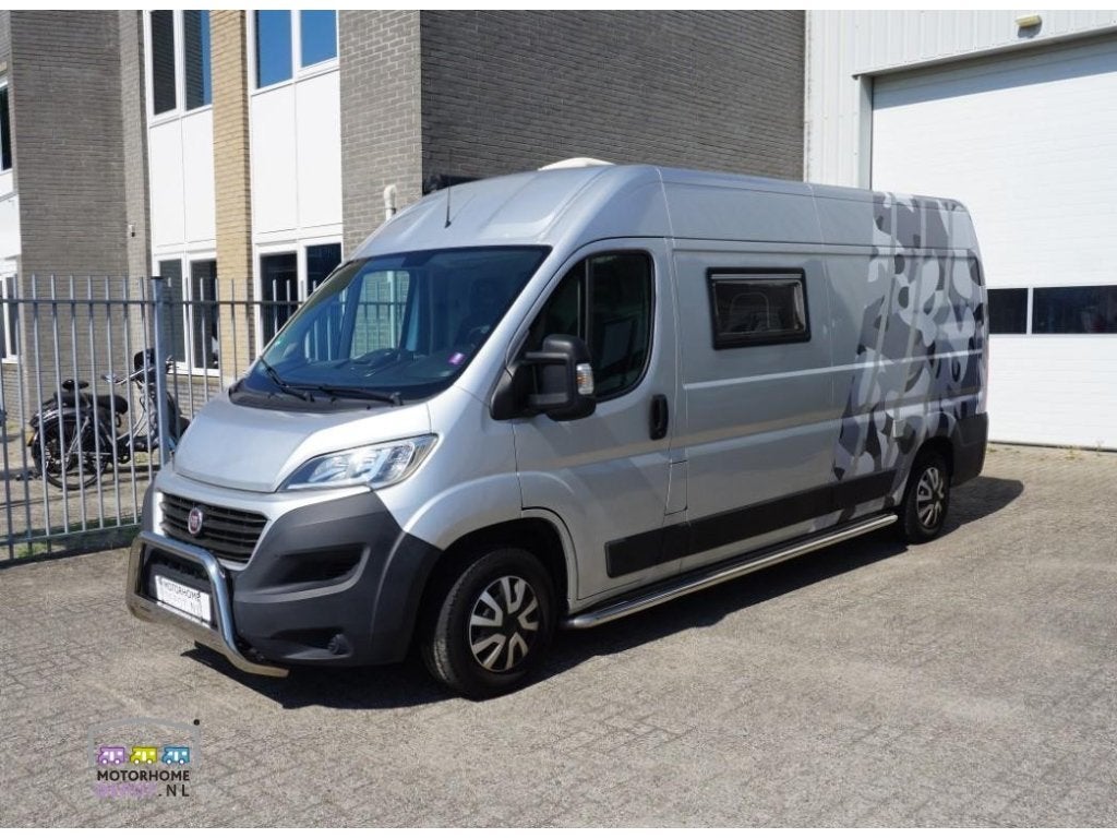Fiat Ducato 2018 Camper met ruimte voor Motor/Scootmobiel, Buscamper of Camperbus, Koelkast, Bedrijf, ABS