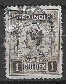 Nederlands Indie 1913/1914 - Yvert 116 - Wilhelmina (ST), Verzenden, Gestempeld, Zuidoost-Azië