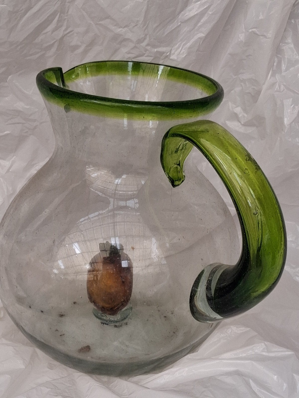 Mexicaanse handgeblazen Bola Pitcher, Ophalen of Verzenden