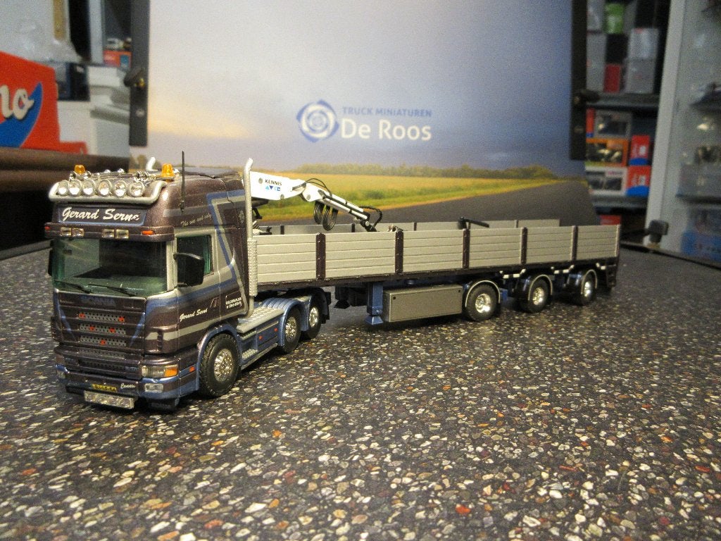 Tekno Scania 4 serie Gerard Serne, Hobby en Vrije tijd, Modelauto's | 1:50, Ophalen of Verzenden, Zo goed als nieuw, Bus of Vrachtwagen