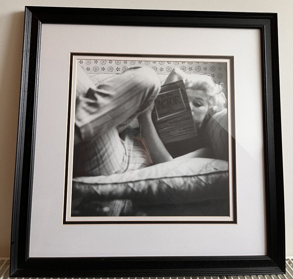 Marilyn Monroe | Ingelijste zwart-wit poster, Ophalen, 50 – 75, Zo goed als nieuw, Foto of Poster