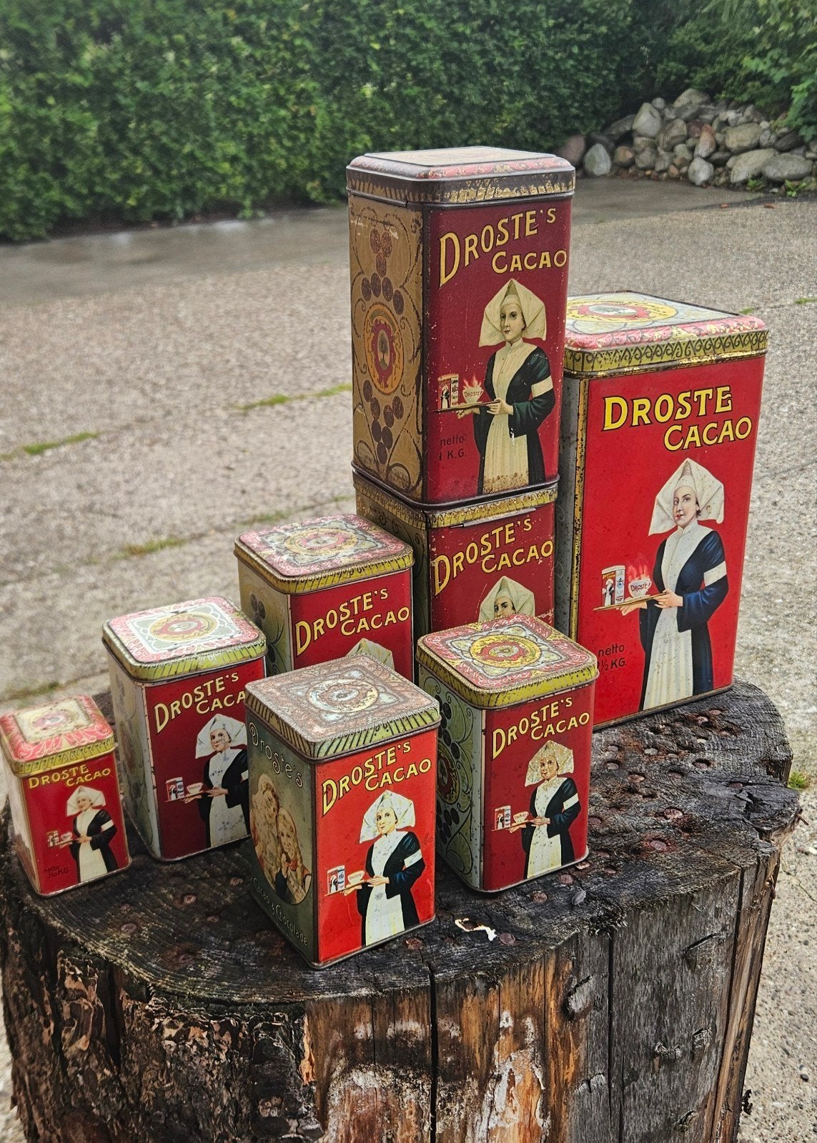 Droste Cacao Blikken., Ophalen of Verzenden, Gebruikt, Overige, Droste