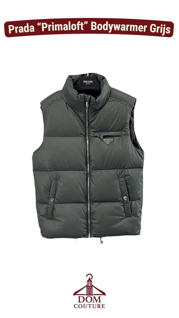 Prada Re-Nylon Bodywarmer Grijs Primaloft Maat L XL, Ophalen of Verzenden, Grijs