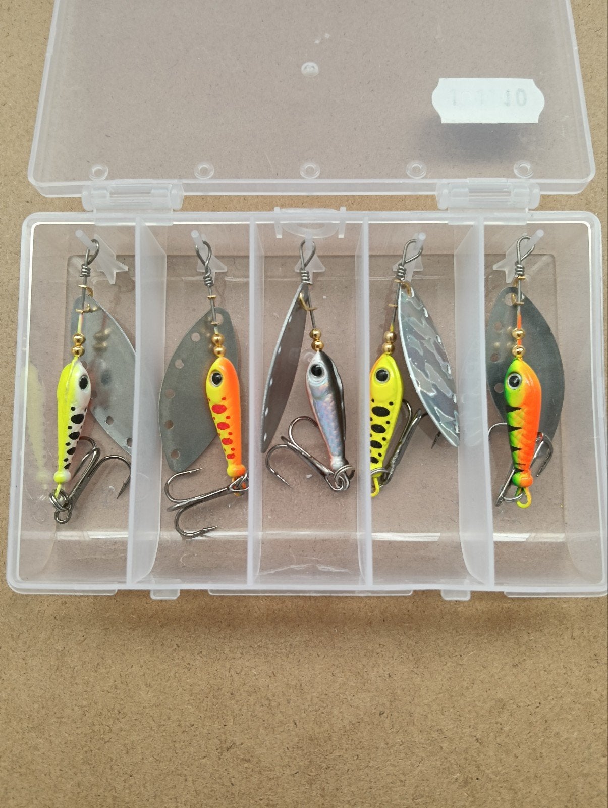 5 Spinners met Visjes - 10g - Roofvis Lokaas, Watersport en Boten, Hengelsport | Roofvissen, Verzenden, Nieuw, Overige typen