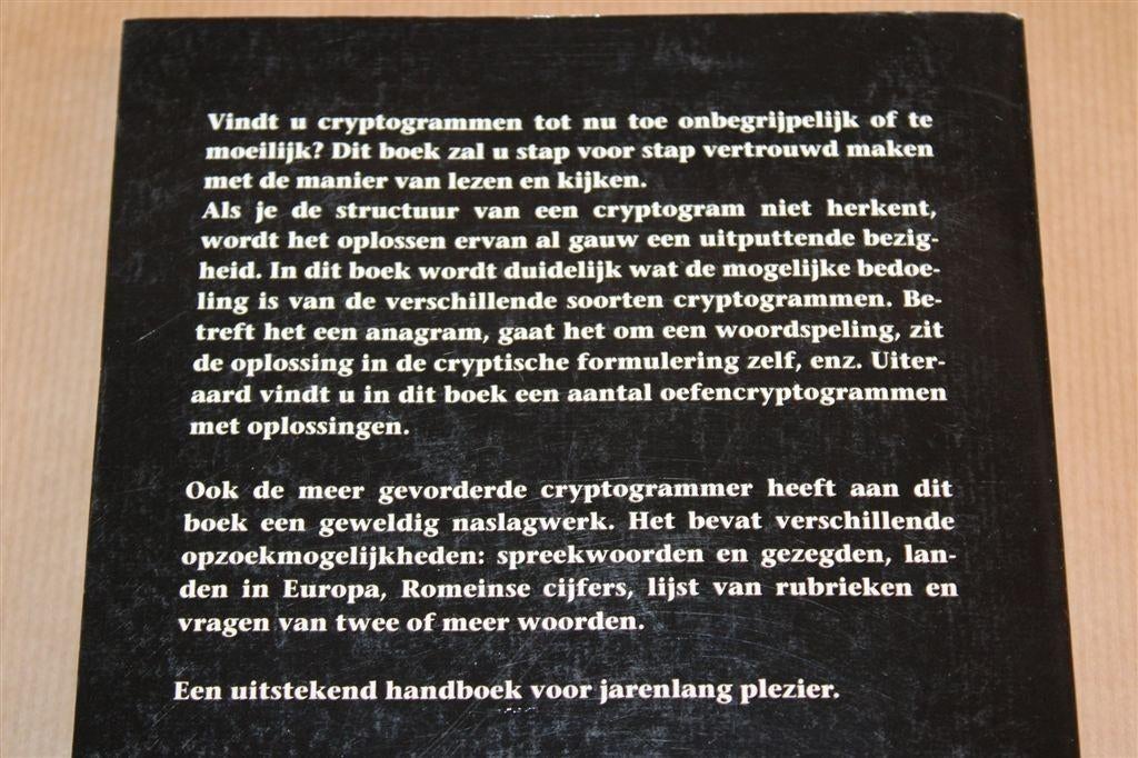 Alles over Cryptogrammen — P. Hartog — Voor Beginners, Ophalen of Verzenden, 500 t/m 1500 stukjes, Zo goed als nieuw