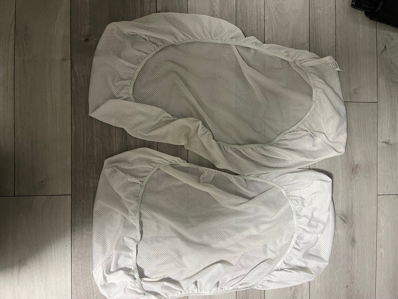 2x Aerosleep matrashoes voor co-sleeper, Eenpersoons, Matrasbeschermer, Wit, Ademend