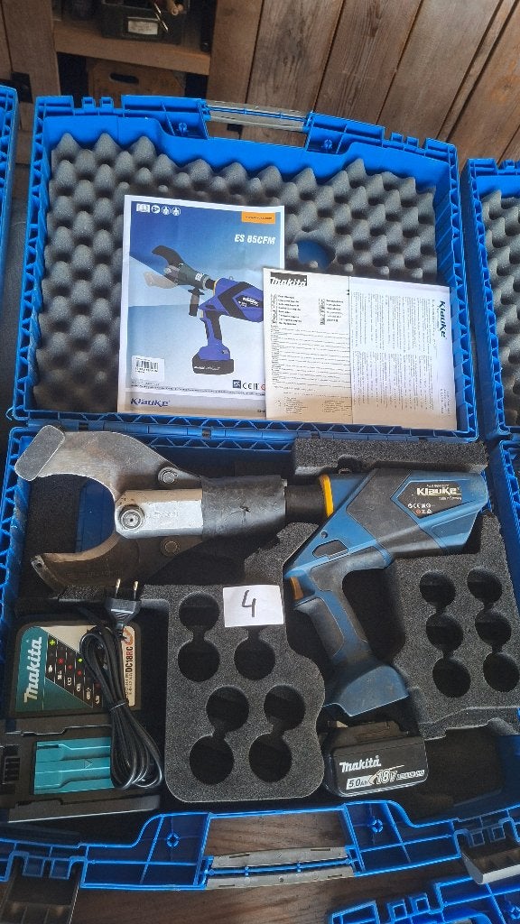 Klauke ES85-L + ES85 CFM accu kabelschaar kabelknipper, ., Ophalen of Verzenden, Zo goed als nieuw, .