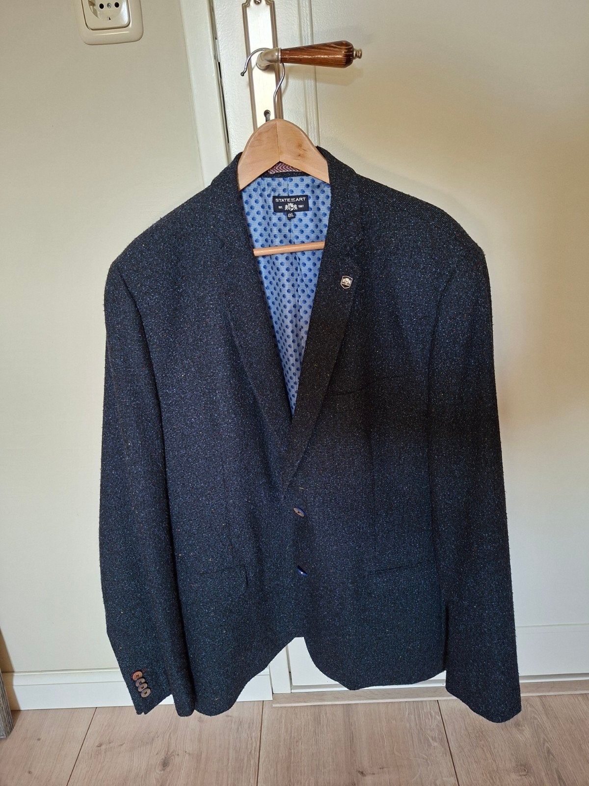Srate of Art Heren colbert, blauw, 4XL., Ophalen of Verzenden, Zo goed als nieuw, Overige maten, Blauw
