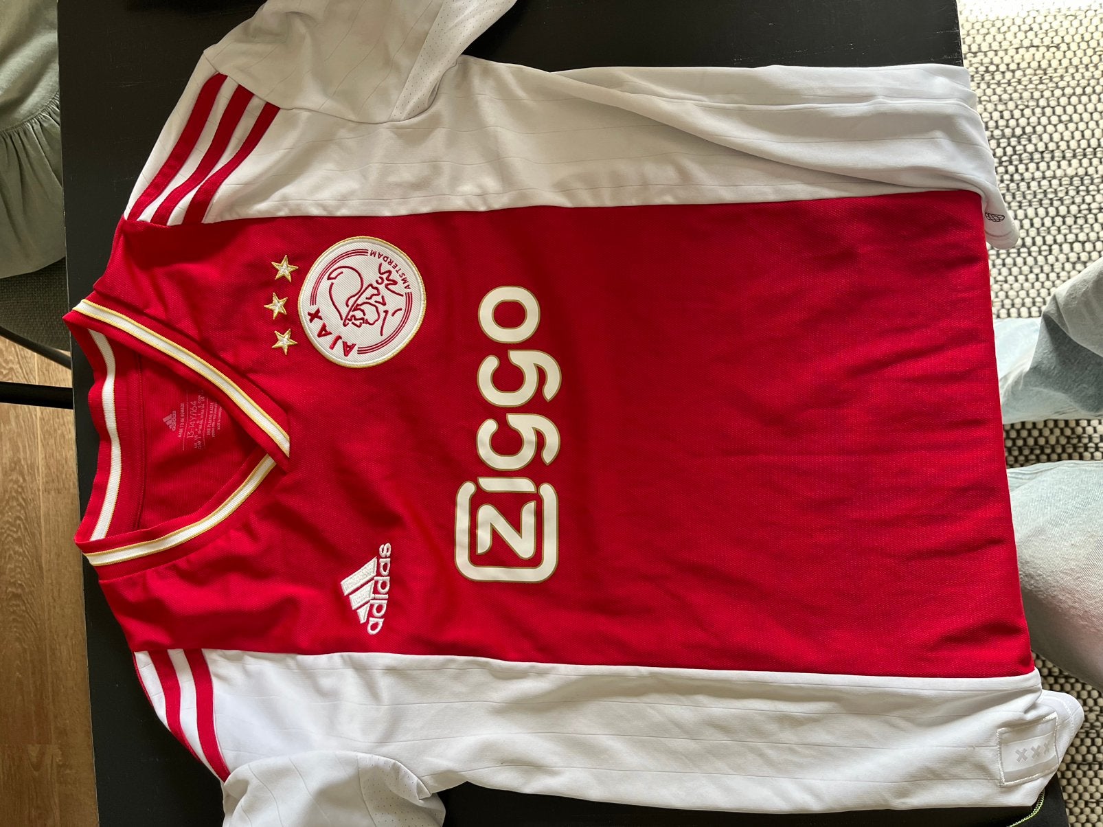 Ajax shirt 164, Blauw, Overige maten, Ophalen of Verzenden, Zo goed als nieuw