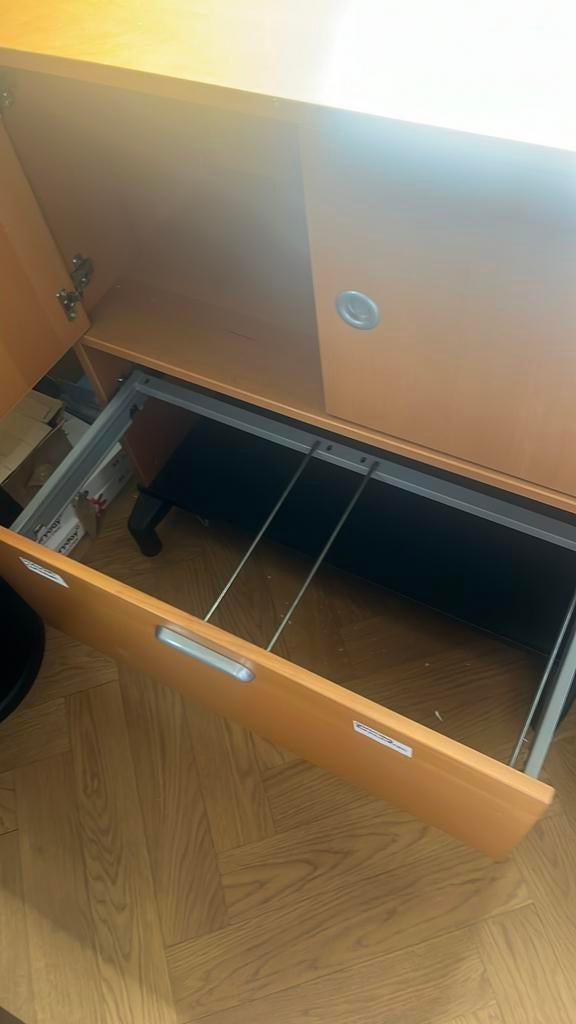 Te koop dossierkast hout, Ophalen, Gebruikt