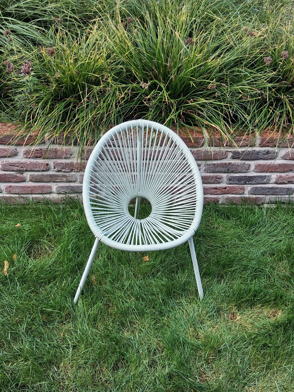 Leuk mintgroen kinder tuinstoeltje van Kwantum, Ophalen