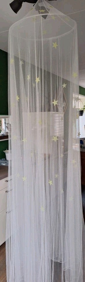 Witte klamboe met glow in the dark sterren, Ophalen of Verzenden, Gebruikt, Overige typen