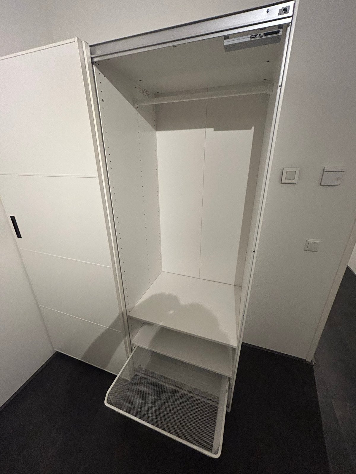 IKEA Pax kast met lade, mand en schuifdeuren, Ophalen, Gebruikt, 100 tot 150 cm, 200 cm of meer