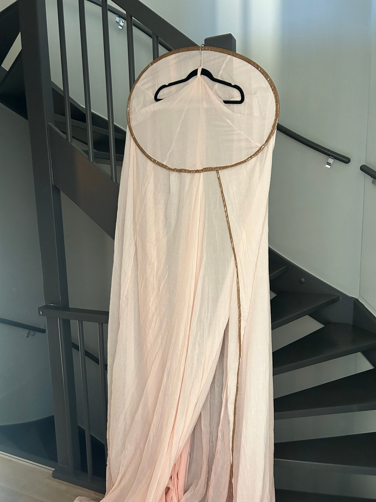 Maison du Monde Klamboe Roze/Goud 60x240cm, Ophalen, Overige merken, Zo goed als nieuw, Klamboe