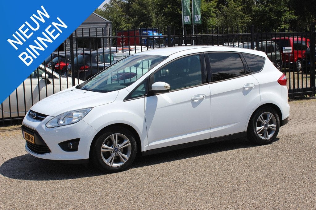Ford C-Max 1.0 Edition, Airco, Navigatie, camera!, Auto's, Ford, Voorwielaandrijving, Euro 5, Gebruikt, Wit