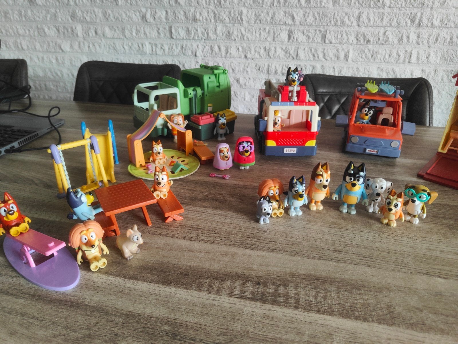 Bluey speelset, grote set, z.g.a.n., Kinderen en Baby's, Ophalen of Verzenden, Zo goed als nieuw