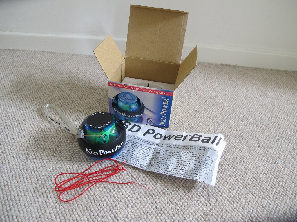 NSD PowerBall PB-188 250 Hz blauw incl. doosje+handleiding, Kunststof, Gebruikt, Overige typen, Armen