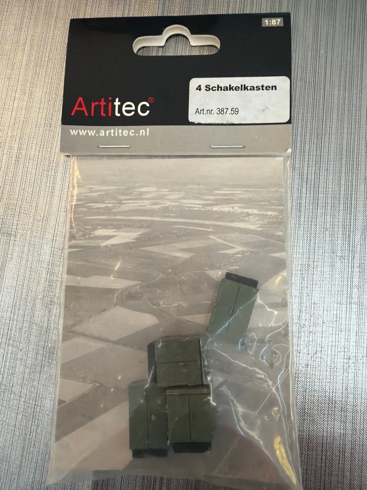 Artitec 387.59 H0 set "4 Schakelkasten" nieuw in OVP, Hobby en Vrije tijd, Modeltreinen | H0, Ophalen of Verzenden, Nieuw, Overige typen