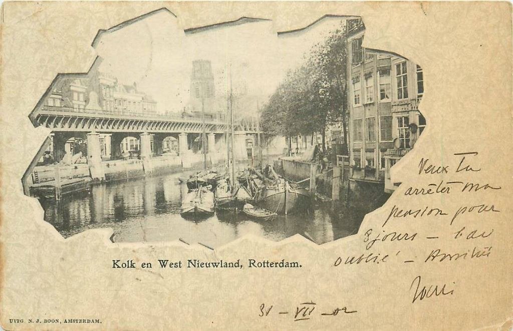 388-198-005 Rotterdam Kolk en West Nieuwland, Verzenden, Voor 1920, Zuid-Holland