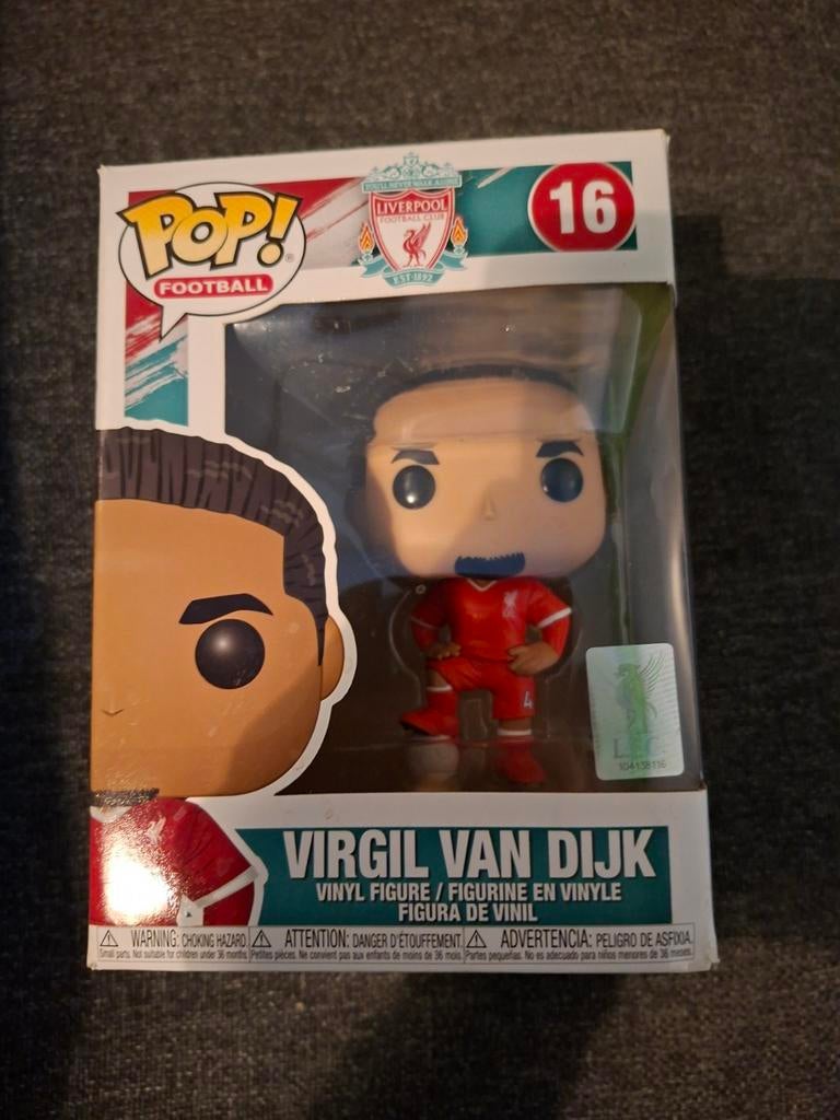 Funko Pop! Virgil van Dijk Liverpool Football #16, Ophalen of Verzenden, Nieuw