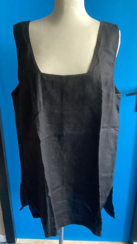 Linnen topje, zwart, maat 48/50, Kleding | Dames, Grote Maten, Ophalen of Verzenden, Zo goed als nieuw, Zwart, Shirt of Top