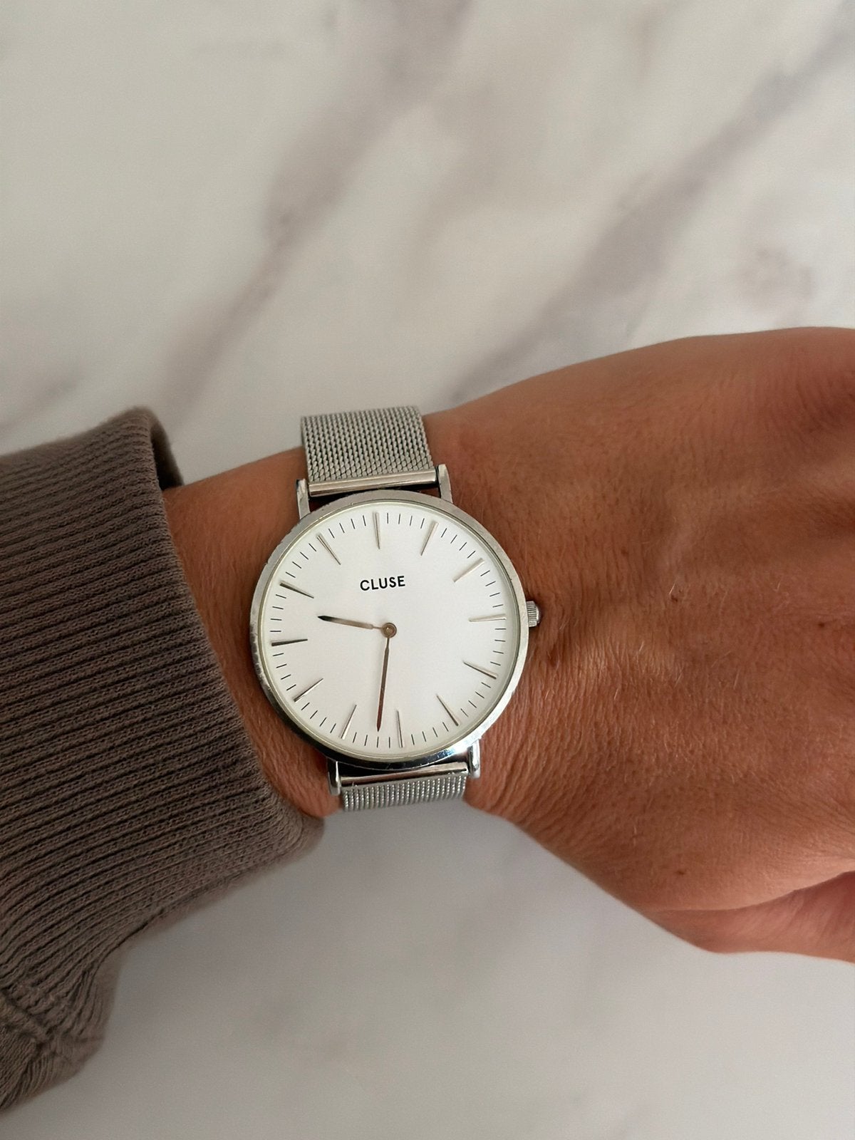 CLUSE - Silver Watch White Dial, Overige merken, Staal, Gebruikt, Staal