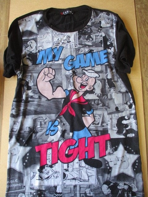 adv11009 popeye shirt 5, Ophalen, Overige figuren, Gebruikt, Kleding