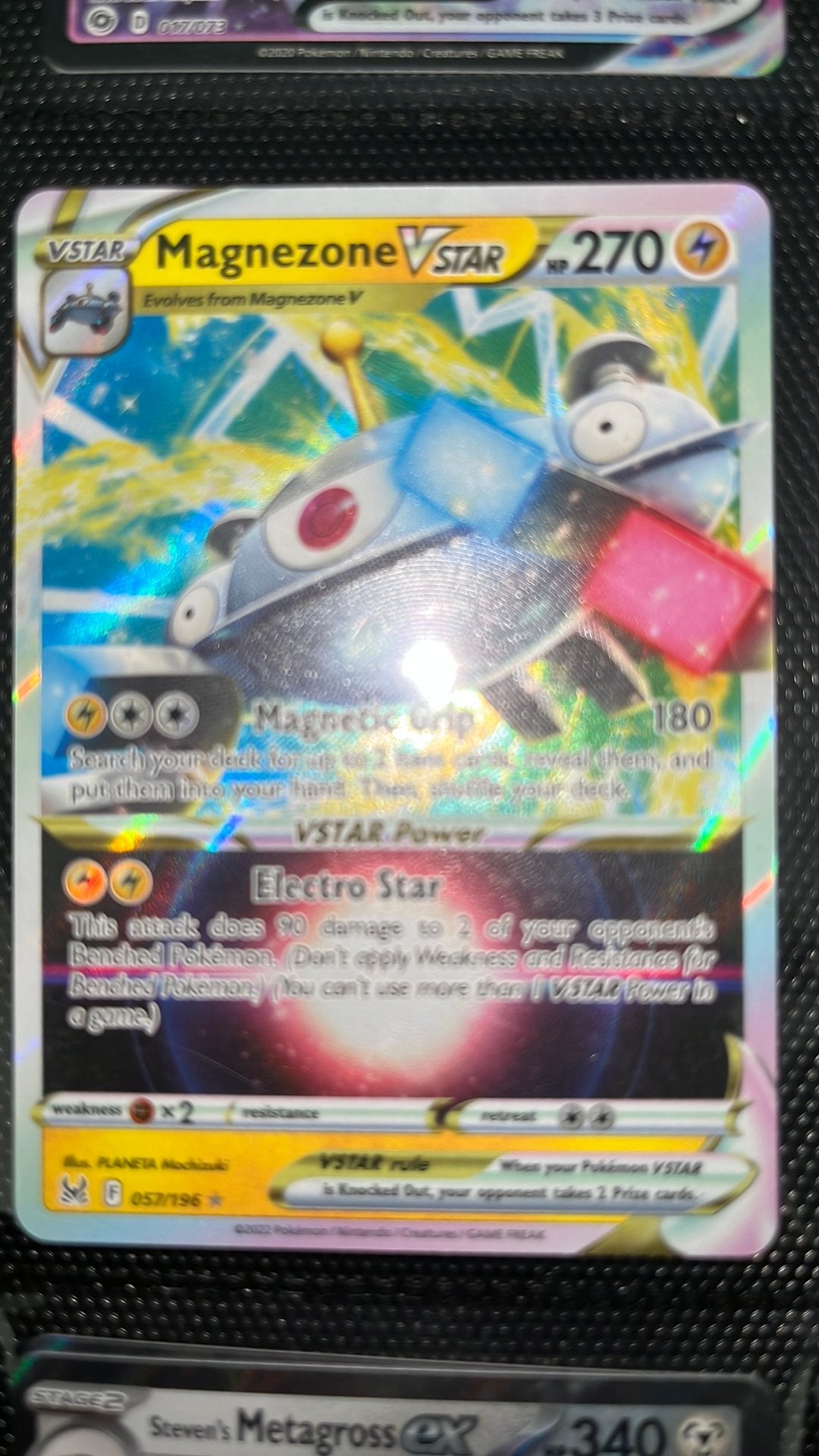 Magnezone VSTAR Pokémon Kaart - Zeldzaam en Glanzend, Hobby en Vrije tijd, Verzamelkaartspellen | Pokémon, Zo goed als nieuw, Losse kaart
