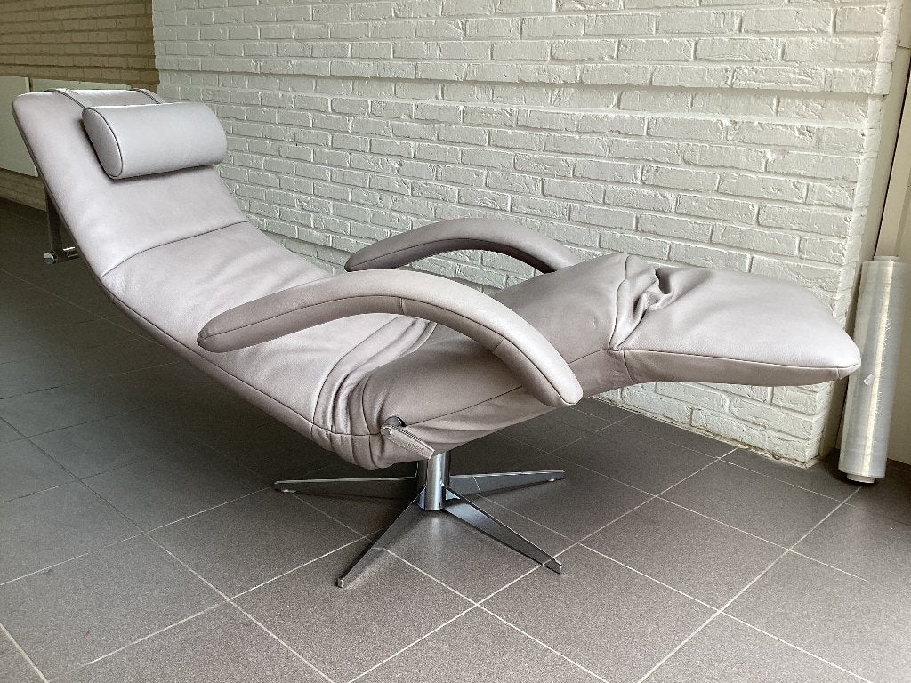 Luxe Jori relax+kussen Medi(als nieuw), Huis en Inrichting, Fauteuils, Ophalen, Minder dan 50 cm, Leer, Zo goed als nieuw