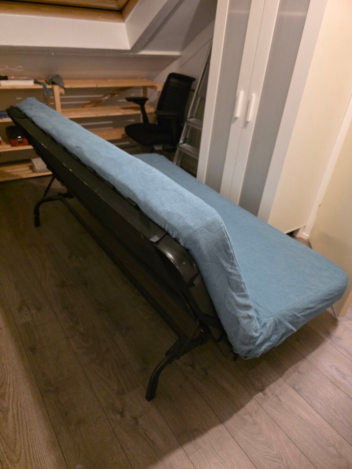 Slaapbank / Futon 140x200cm - Comfortabel en Ruimtebesparend, Gebruikt, Tweepersoons, 200 cm, 140 cm