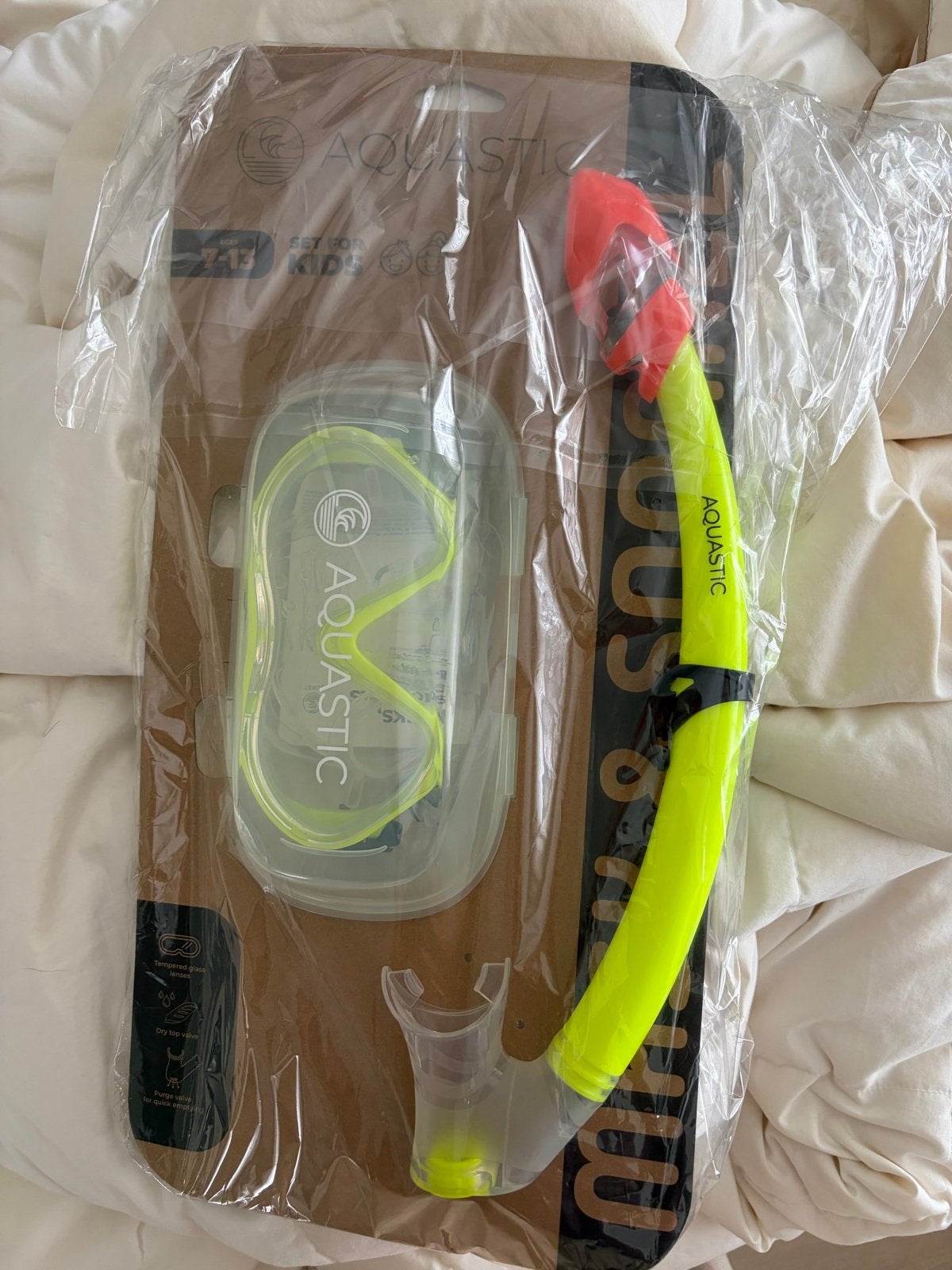 Aquastic Snorkelset voor kinderen 7-13 jaar, nieuw, Ophalen of Verzenden, Nieuw, Snorkelset